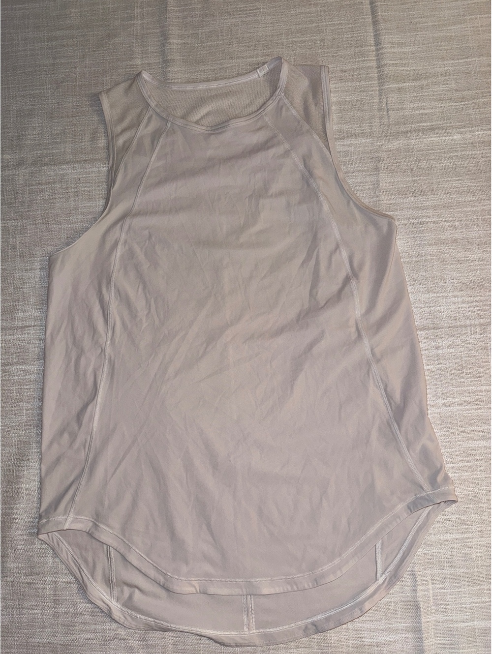 Lululemon Sleeveless Athletic Tank Top in Light Gray